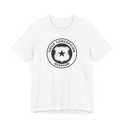 Chile Concepcion Mission Circular Monochrome Logo T-Shirt - Latter-Day Saint LDS Missionary Gift - Book of Mormon