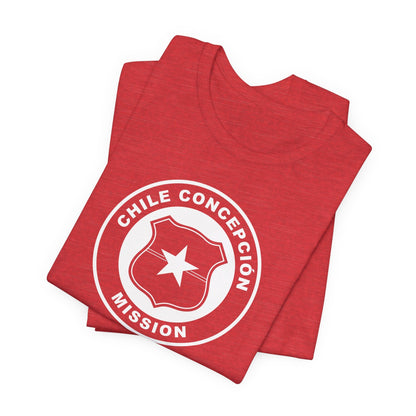 Chile Concepcion Mission Circular Monochrome Logo T-Shirt - Latter-Day Saint LDS Missionary Gift - Book of Mormon