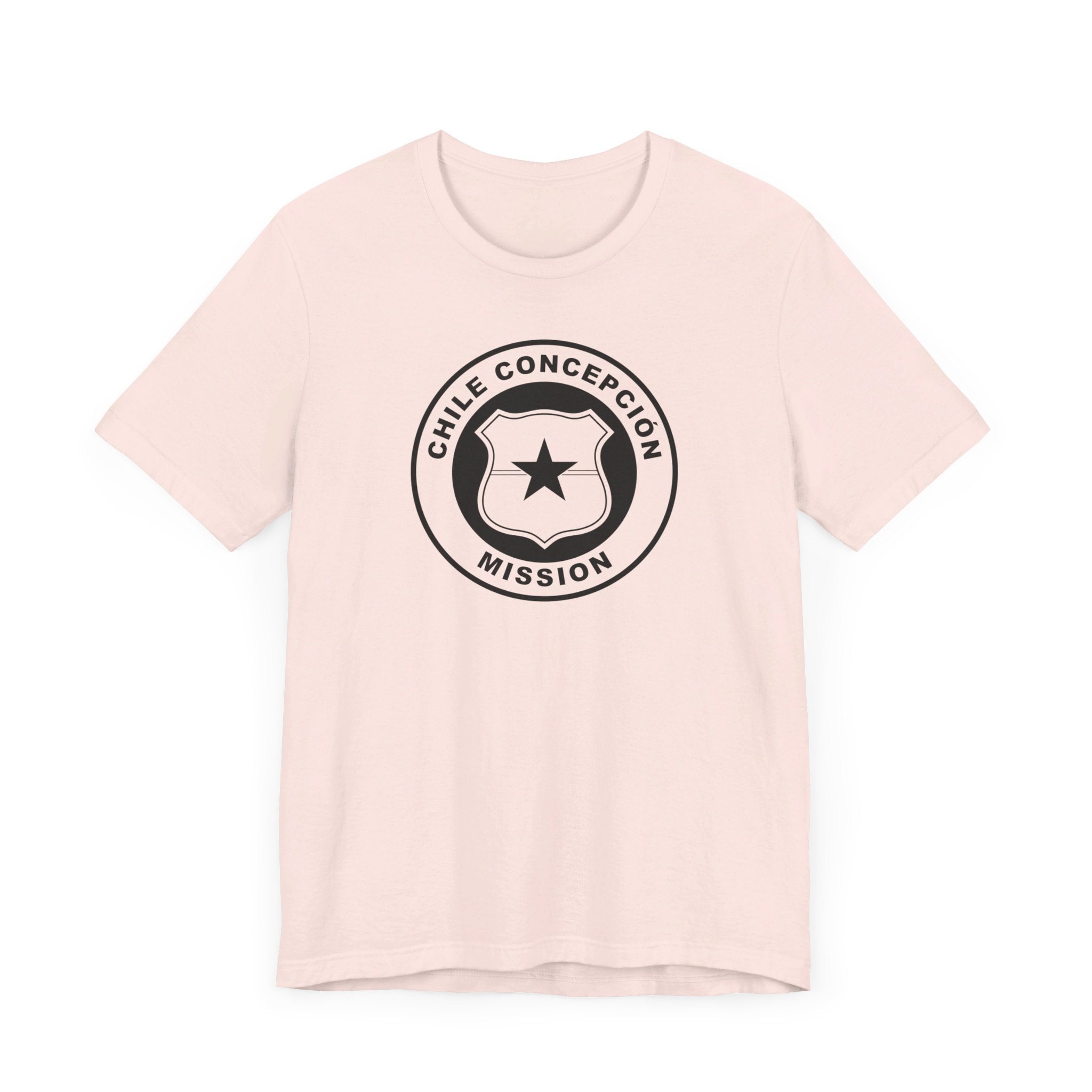 Chile Concepcion Mission Circular Monochrome Logo T-Shirt - Latter-Day Saint LDS Missionary Gift - Book of Mormon