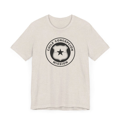 Chile Concepcion Mission Circular Monochrome Logo T-Shirt - Latter-Day Saint LDS Missionary Gift - Book of Mormon