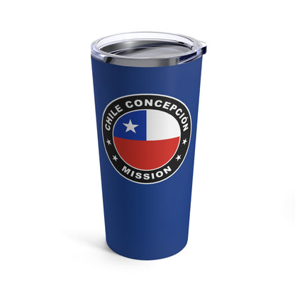 Chile Concepcion Mission Flag Logo Tumbler 20oz Blue - Latter-Day Saint LDS Missionary Gift - Book of Mormon