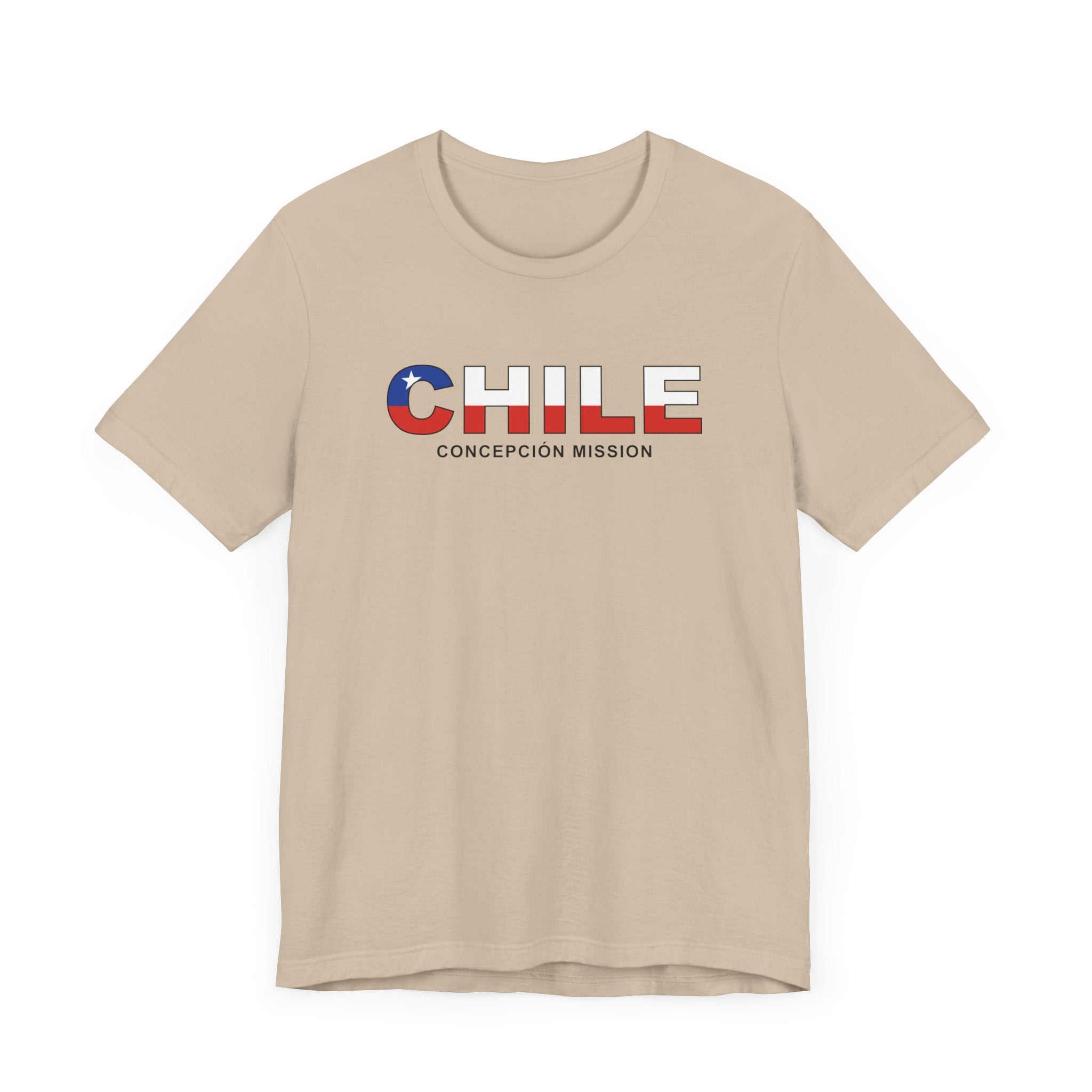 Chile Concepcion Mission Flag Title T-shirt - Latter-Day Saint LDS Missionary Gift - Book of Mormon