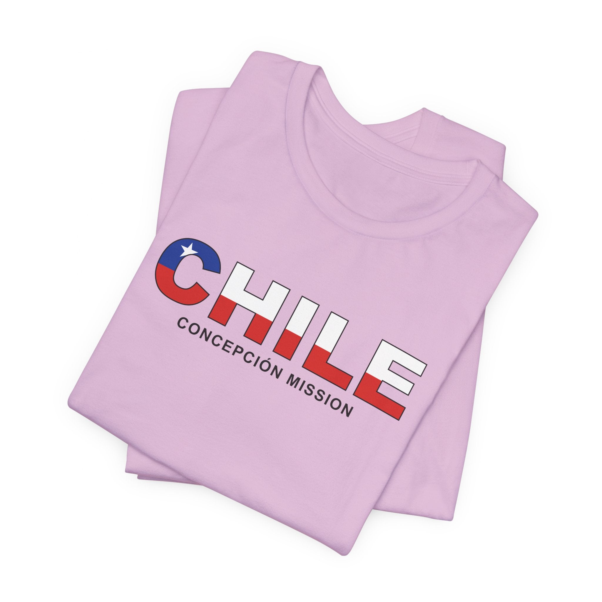 Chile Concepcion Mission Flag Title T-shirt - Latter-Day Saint LDS Missionary Gift - Book of Mormon