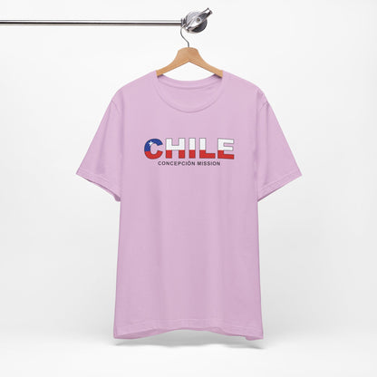 Chile Concepcion Mission Flag Title T-shirt - Latter-Day Saint LDS Missionary Gift - Book of Mormon