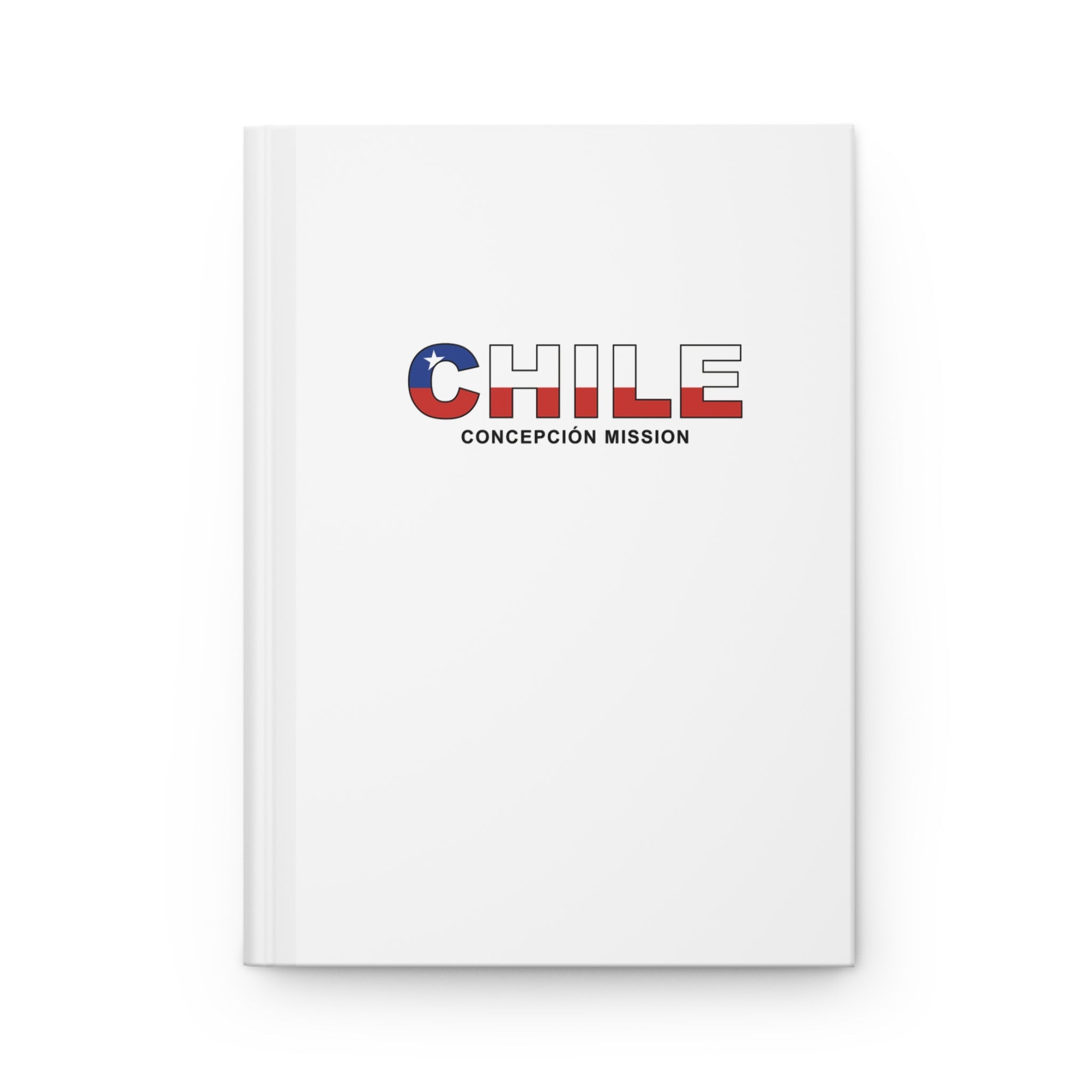 Chile Concepcion Mission Flag Title White Hardcover Journal Matte - Latter-Day Saint LDS Missionary Gift - Book of Mormon