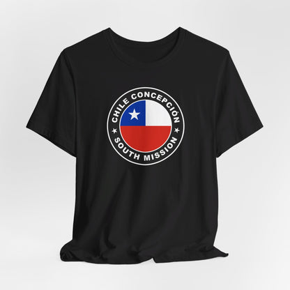 Chile Concepcion South Mission Circular Flag T-shirt - Latter-Day Saint LDS Missionary Gift - Book of Mormon