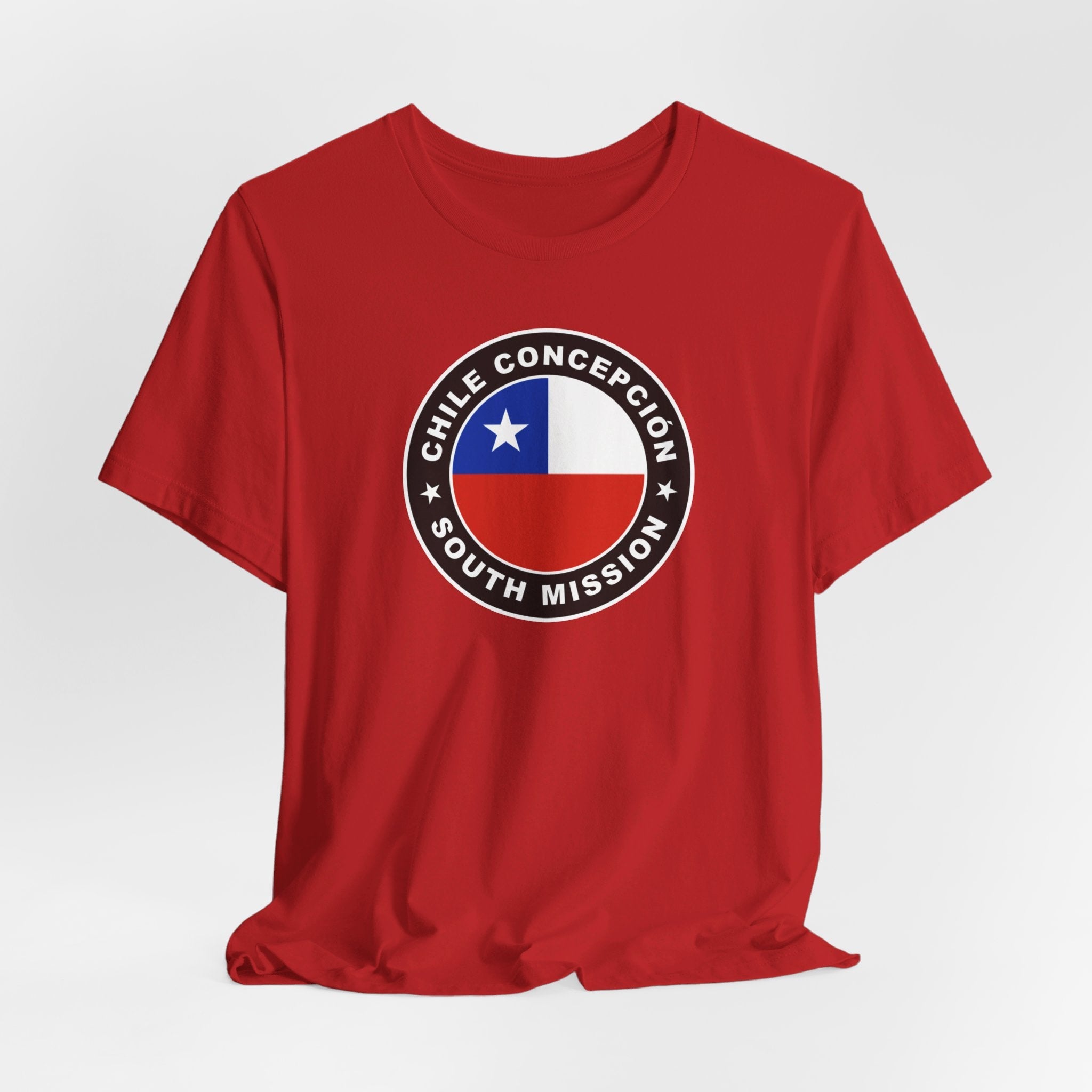 Chile Concepcion South Mission Circular Flag T-shirt - Latter-Day Saint LDS Missionary Gift - Book of Mormon