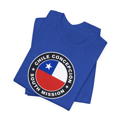 Chile Concepcion South Mission Circular Flag T-shirt - Latter-Day Saint LDS Missionary Gift - Book of Mormon