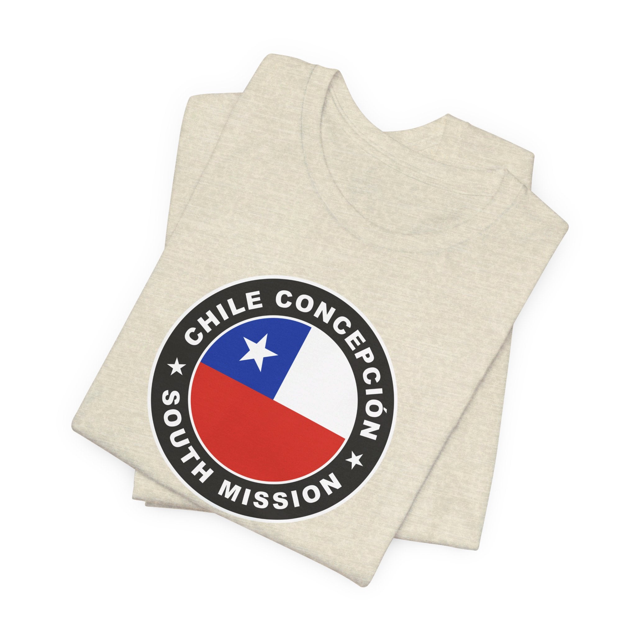 Chile Concepcion South Mission Circular Flag T-shirt - Latter-Day Saint LDS Missionary Gift - Book of Mormon