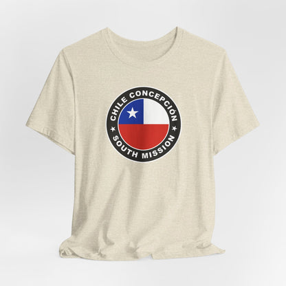 Chile Concepcion South Mission Circular Flag T-shirt - Latter-Day Saint LDS Missionary Gift - Book of Mormon