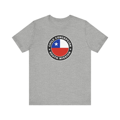 Chile Concepcion South Mission Circular Flag T-shirt - Latter-Day Saint LDS Missionary Gift - Book of Mormon