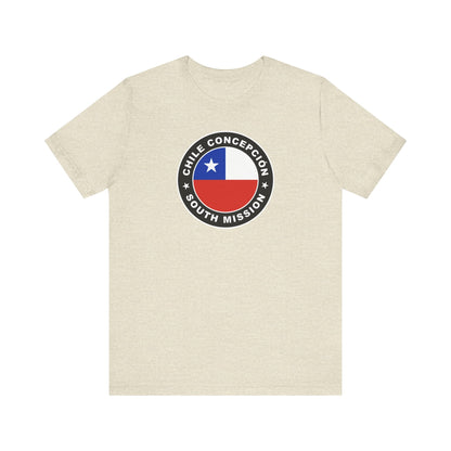 Chile Concepcion South Mission Circular Flag T-shirt - Latter-Day Saint LDS Missionary Gift - Book of Mormon