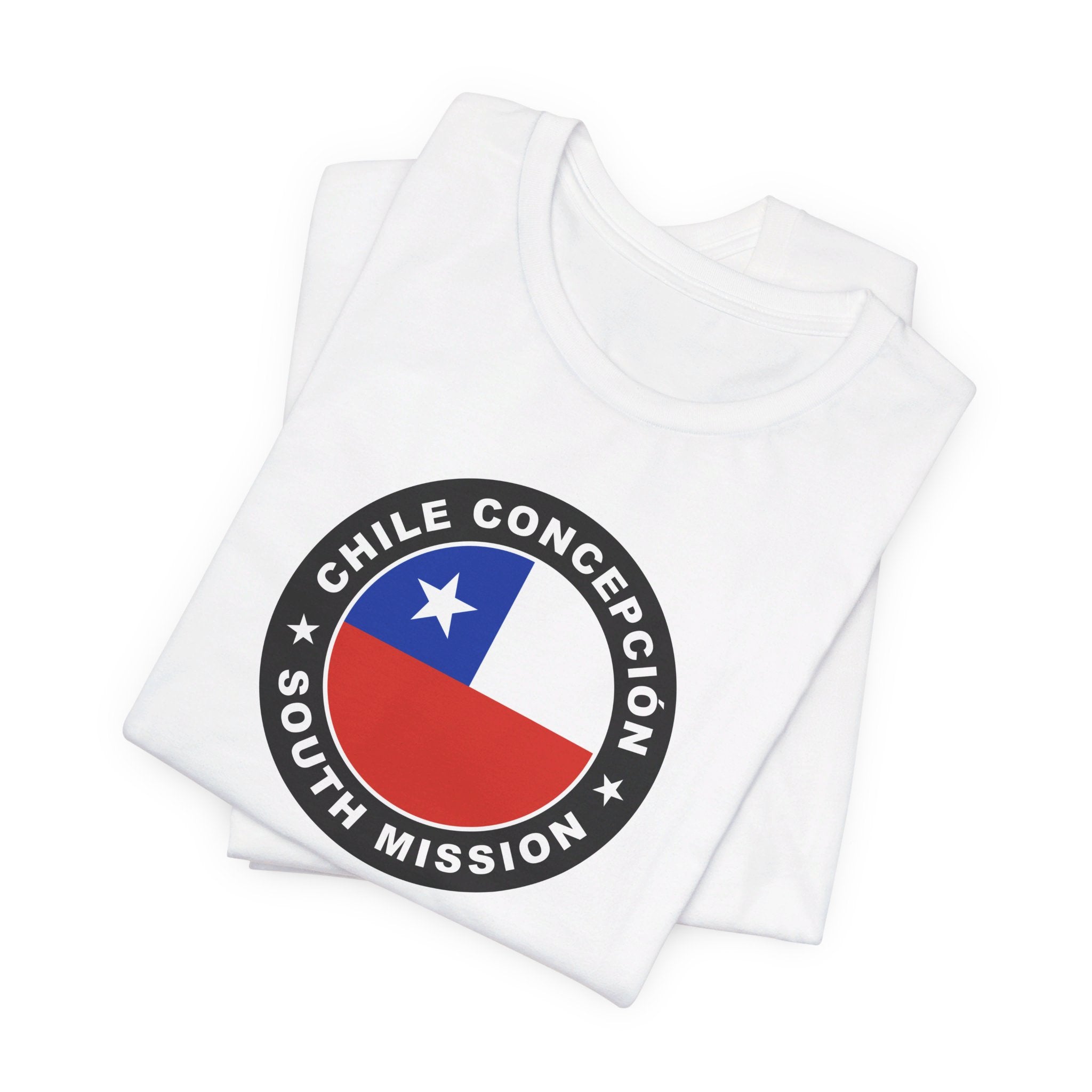 Chile Concepcion South Mission Circular Flag T-shirt - Latter-Day Saint LDS Missionary Gift - Book of Mormon