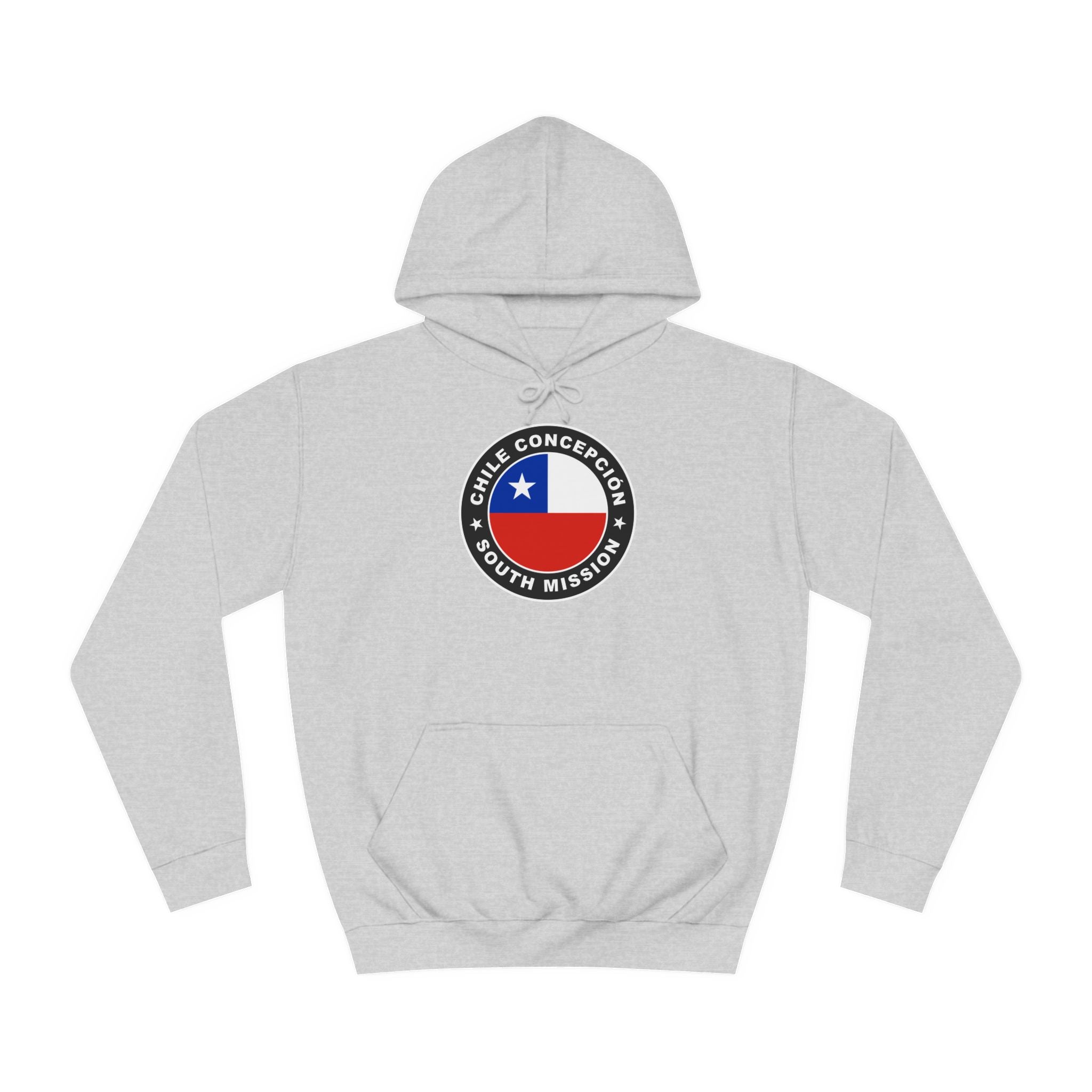 Chile Concepcion South Mission Flag Logo (Black Border) College Hoodie