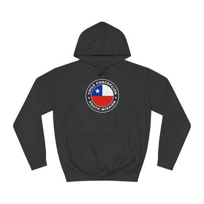 Chile Concepcion South Mission Flag Logo (Black Border) College Hoodie