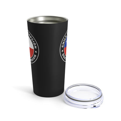 Chile Concepcion South Mission Flag Logo Tumbler 20oz Black - Latter-Day Saint LDS Missionary Gift - Book of Mormon