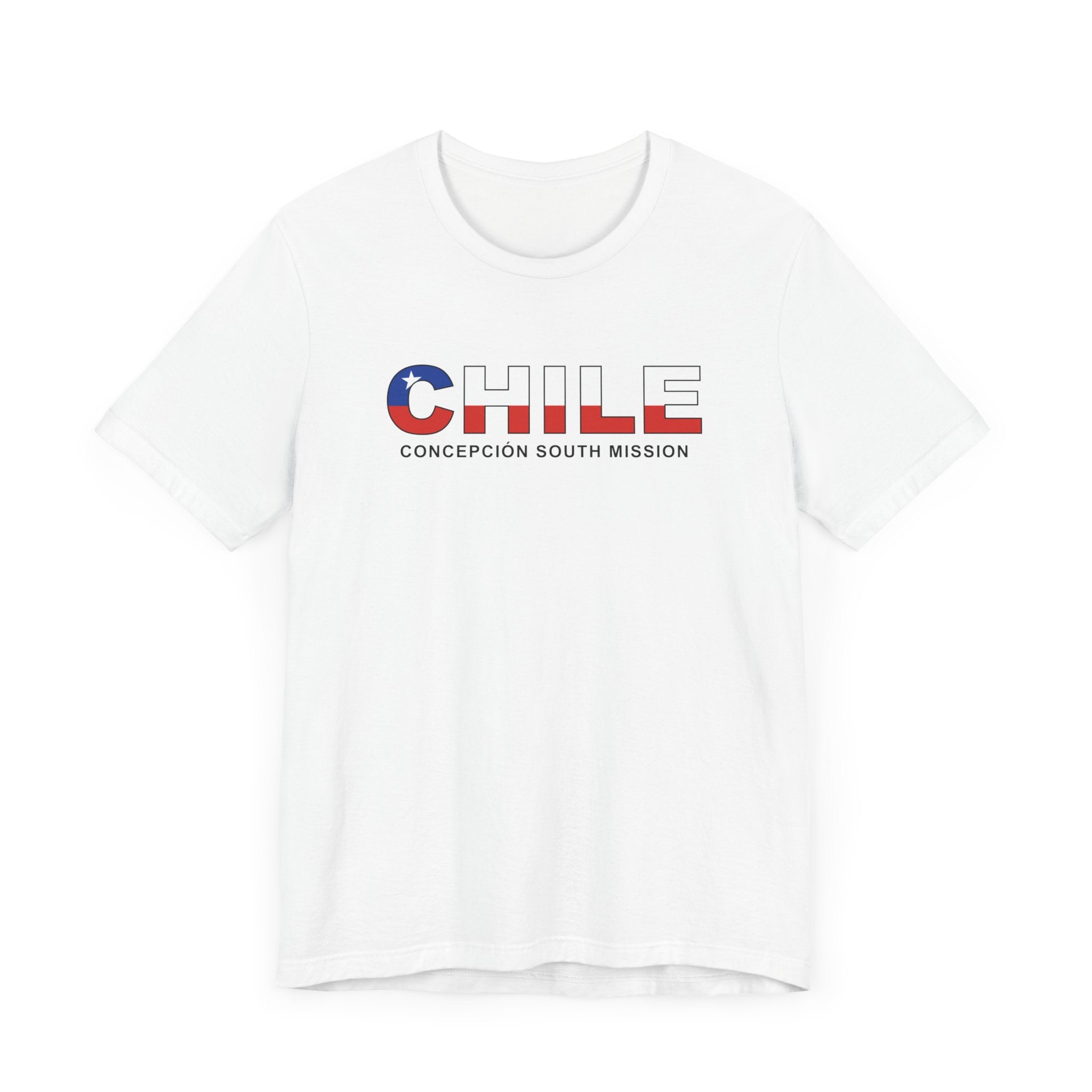 Chile Concepcion South Mission Flag Title T-shirt - Latter-Day Saint LDS Missionary Gift - Book of Mormon