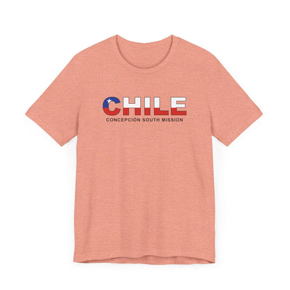 Chile Concepcion South Mission Flag Title T-shirt - Latter-Day Saint LDS Missionary Gift - Book of Mormon