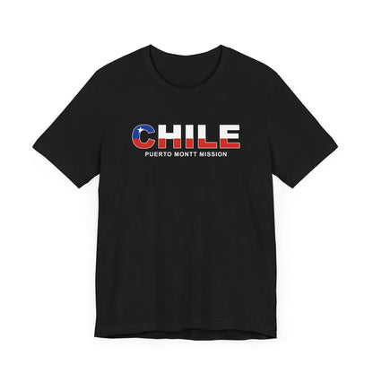 Chile Puerto Montt Mission Flag Title T-shirt - Latter-Day Saint LDS Missionary Gift - Book of Mormon