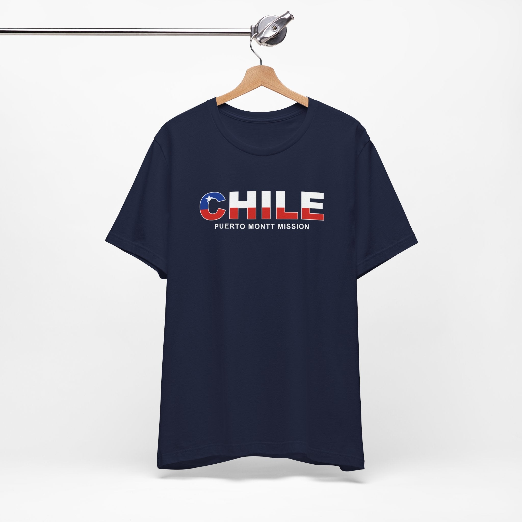 Chile Puerto Montt Mission Flag Title T-shirt - Latter-Day Saint LDS Missionary Gift - Book of Mormon