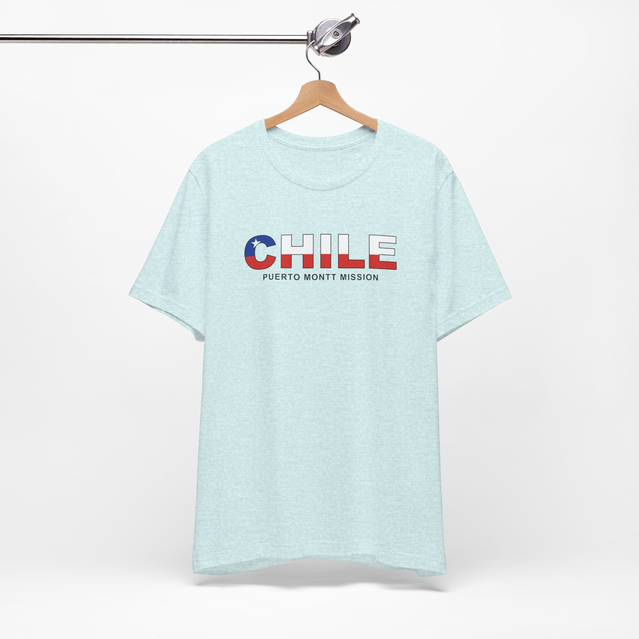 Chile Puerto Montt Mission Flag Title T-shirt - Latter-Day Saint LDS Missionary Gift - Book of Mormon