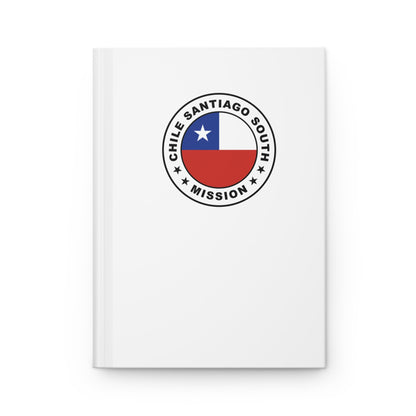 Chile Santiago South Mission Logo Design White Hardcover Journal Matte - Latter-Day Saint LDS Missionary Gift - Book of Mormon