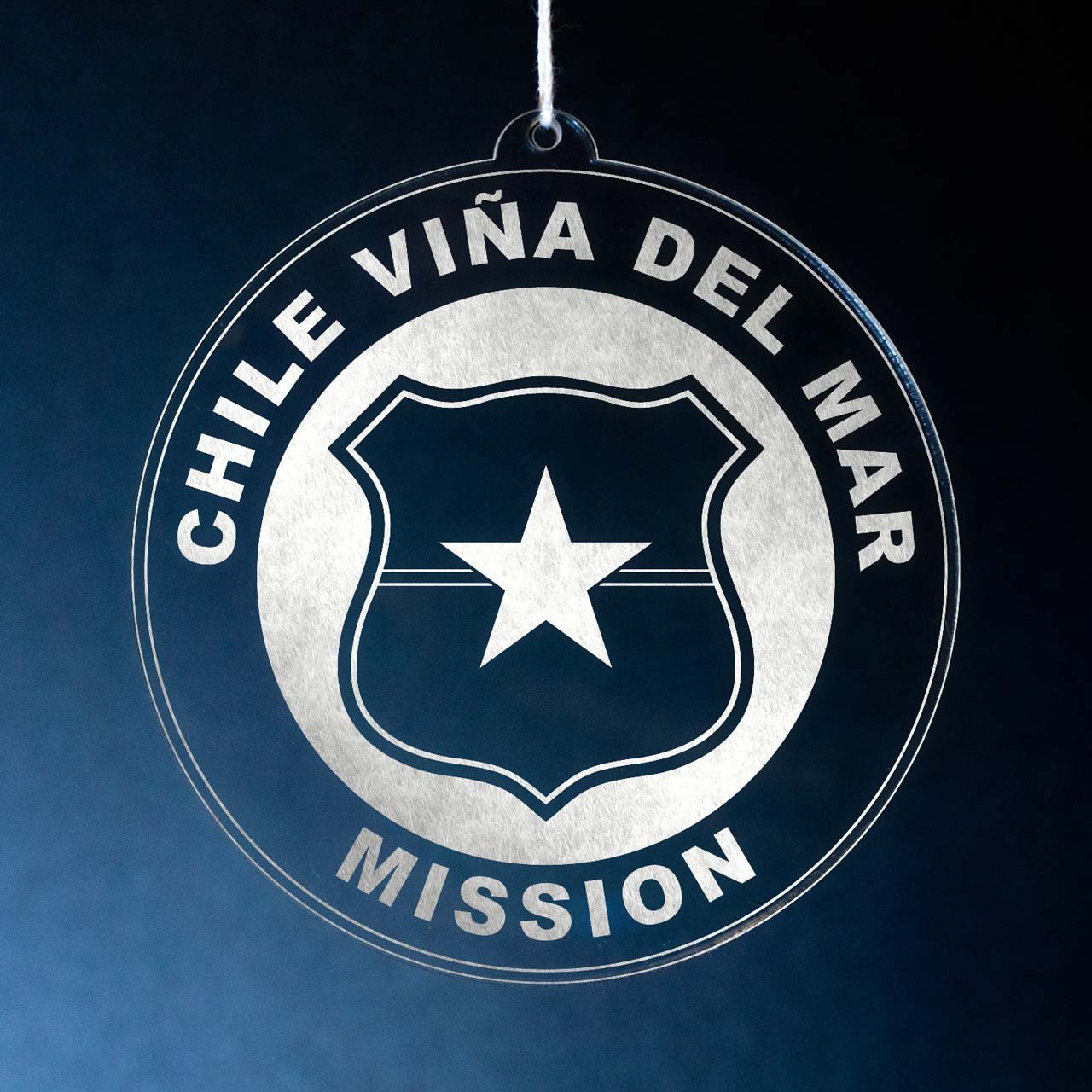 Chile Vina del Mar Mission Christmas Ornament - Latter-Day Saint LDS Missionary Gift - Book of Mormon