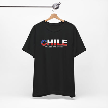 Chile Vina del Mar Mission Flag Title T-shirt - Latter-Day Saint LDS Missionary Gift - Book of Mormon