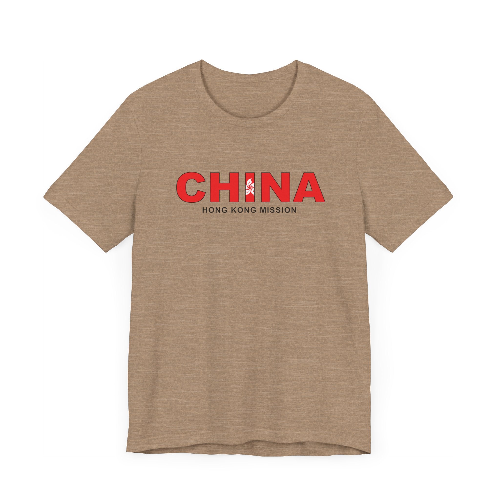 China Hong Kong Mission Flag Title T-shirt - Latter-Day Saint LDS Missionary Gift - Book of Mormon