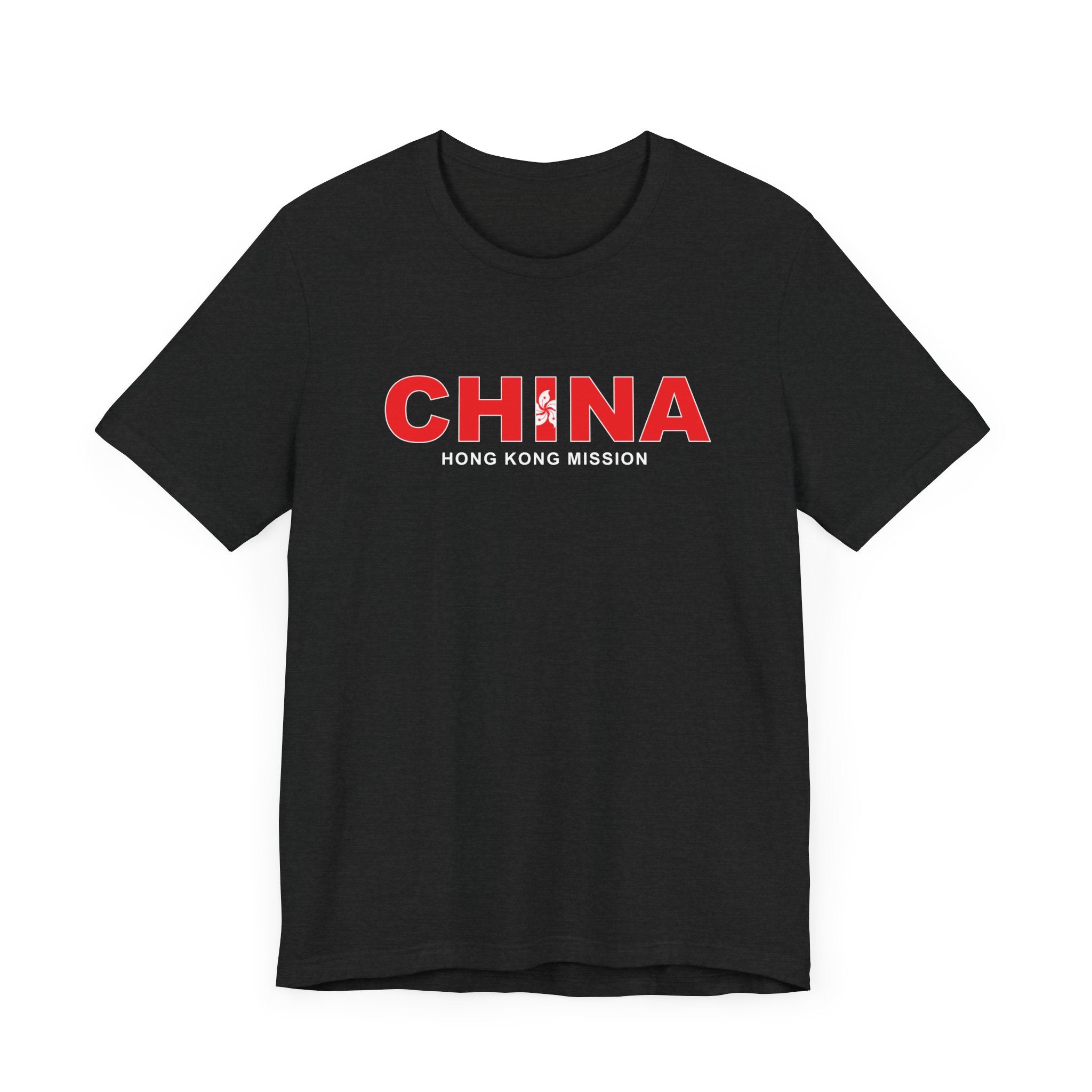 China Hong Kong Mission Flag Title T-shirt - Latter-Day Saint LDS Missionary Gift - Book of Mormon