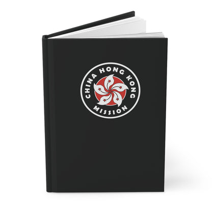 China Hong Kong Mission Logo Design Black Hardcover Journal Matte - Latter-Day Saint LDS Missionary Gift - Book of Mormon