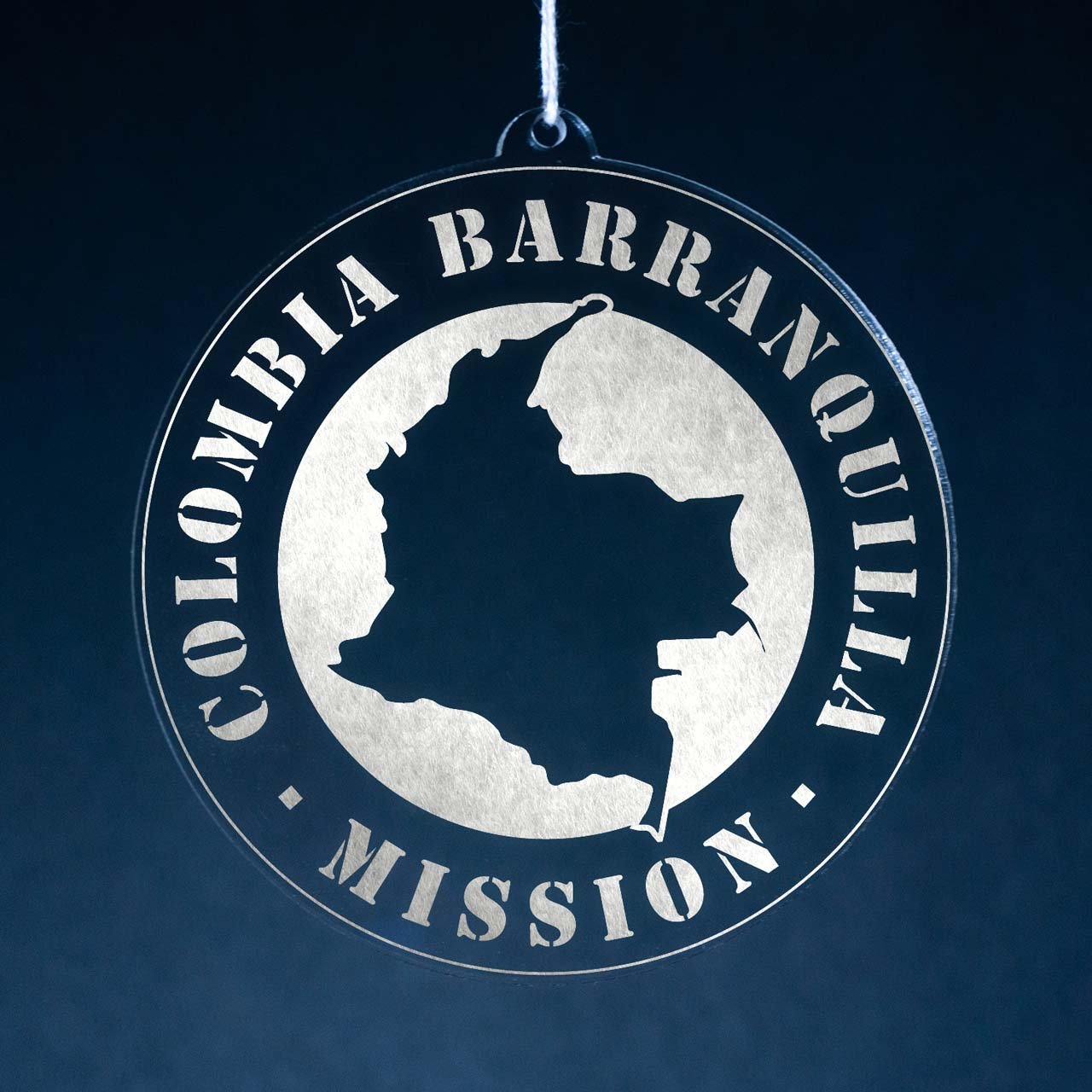 Colombia Barranquilla Mission Christmas Ornament - Latter-Day Saint LDS Missionary Gift - Book of Mormon