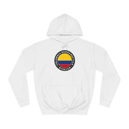Colombia Barranquilla Mission Flag Logo (Black Border) College Hoodie - Latter-Day Saint LDS Missionary Gift - Book of Mormon