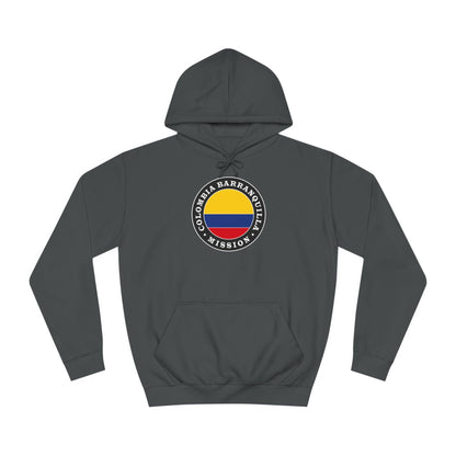 Colombia Barranquilla Mission Flag Logo (Black Border) College Hoodie - Latter-Day Saint LDS Missionary Gift - Book of Mormon
