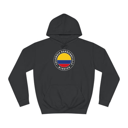 Colombia Barranquilla Mission Flag Logo (Black Border) College Hoodie - Latter-Day Saint LDS Missionary Gift - Book of Mormon