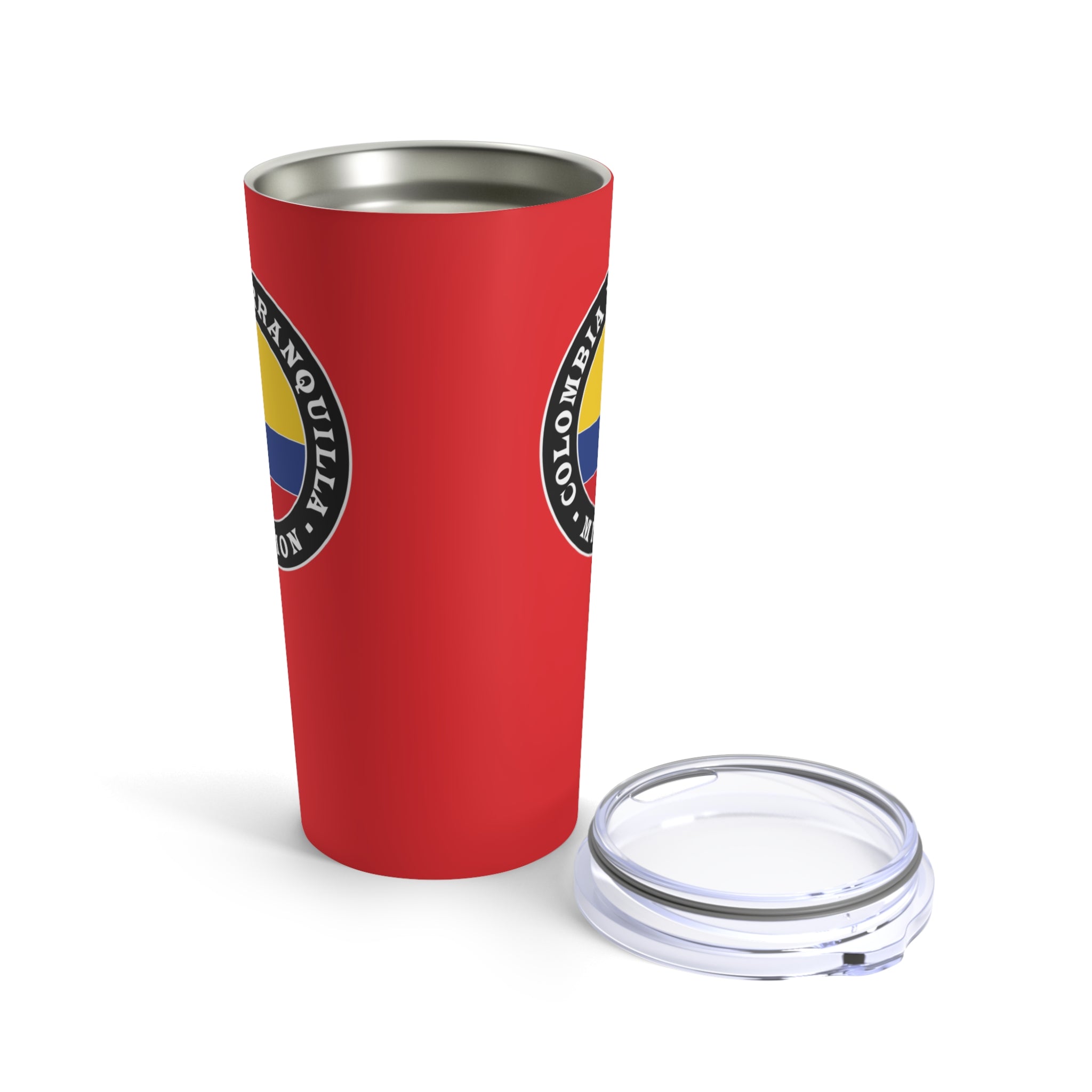 Colombia Barranquilla Mission Flag Logo Tumbler 20oz Red - Latter-Day Saint LDS Missionary Gift - Book of Mormon