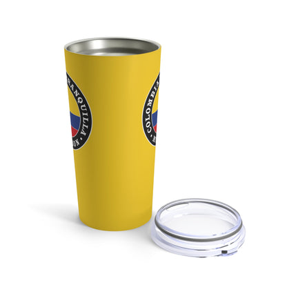 Colombia Barranquilla Mission Flag Logo Tumbler 20oz Yellow - Latter-Day Saint LDS Missionary Gift - Book of Mormon