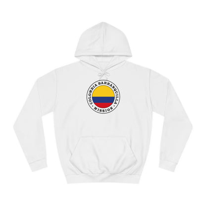 Colombia Barranquilla Mission Flag Logo (White Border) College Hoodie - Latter-Day Saint LDS Missionary Gift - Book of Mormon