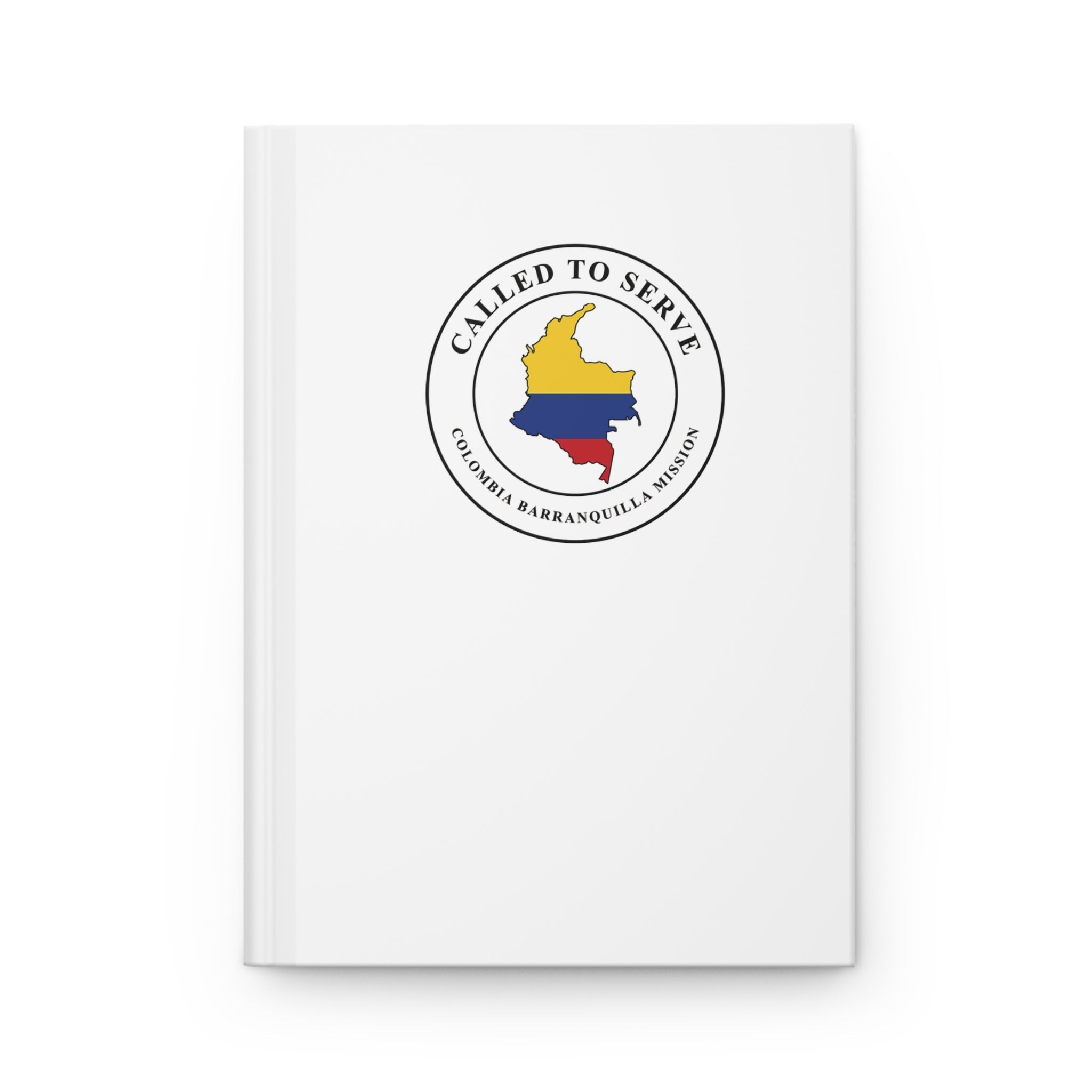 Colombia Barranquilla Mission Flag Map Called to Serve White Hardcover Journal Matte - Latter-Day Saint LDS Missionary Gift - Book of Mormon