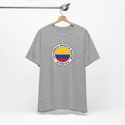 Colombia Bogota North Mission Circular Flag T-shirt - Latter-Day Saint LDS Missionary Gift - Book of Mormon