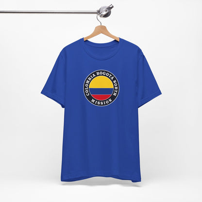 Colombia Bogota North Mission Circular Flag T-shirt - Latter-Day Saint LDS Missionary Gift - Book of Mormon