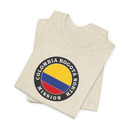 Colombia Bogota North Mission Circular Flag T-shirt - Latter-Day Saint LDS Missionary Gift - Book of Mormon