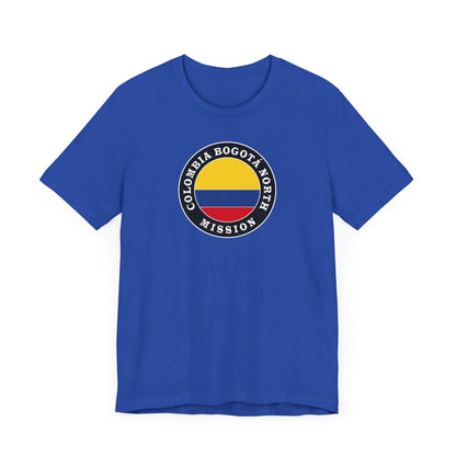 Colombia Bogota North Mission Circular Flag T-shirt - Latter-Day Saint LDS Missionary Gift - Book of Mormon