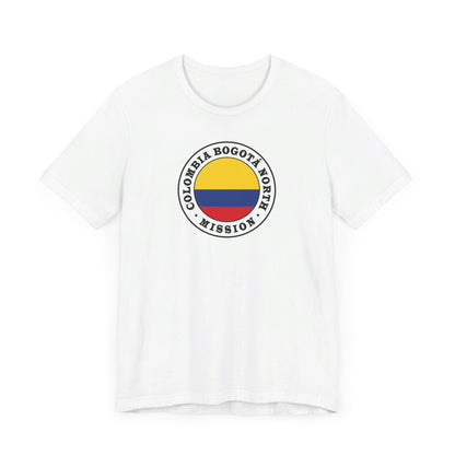 Colombia Bogota North Mission Circular Flag T-shirt - Latter-Day Saint LDS Missionary Gift - Book of Mormon