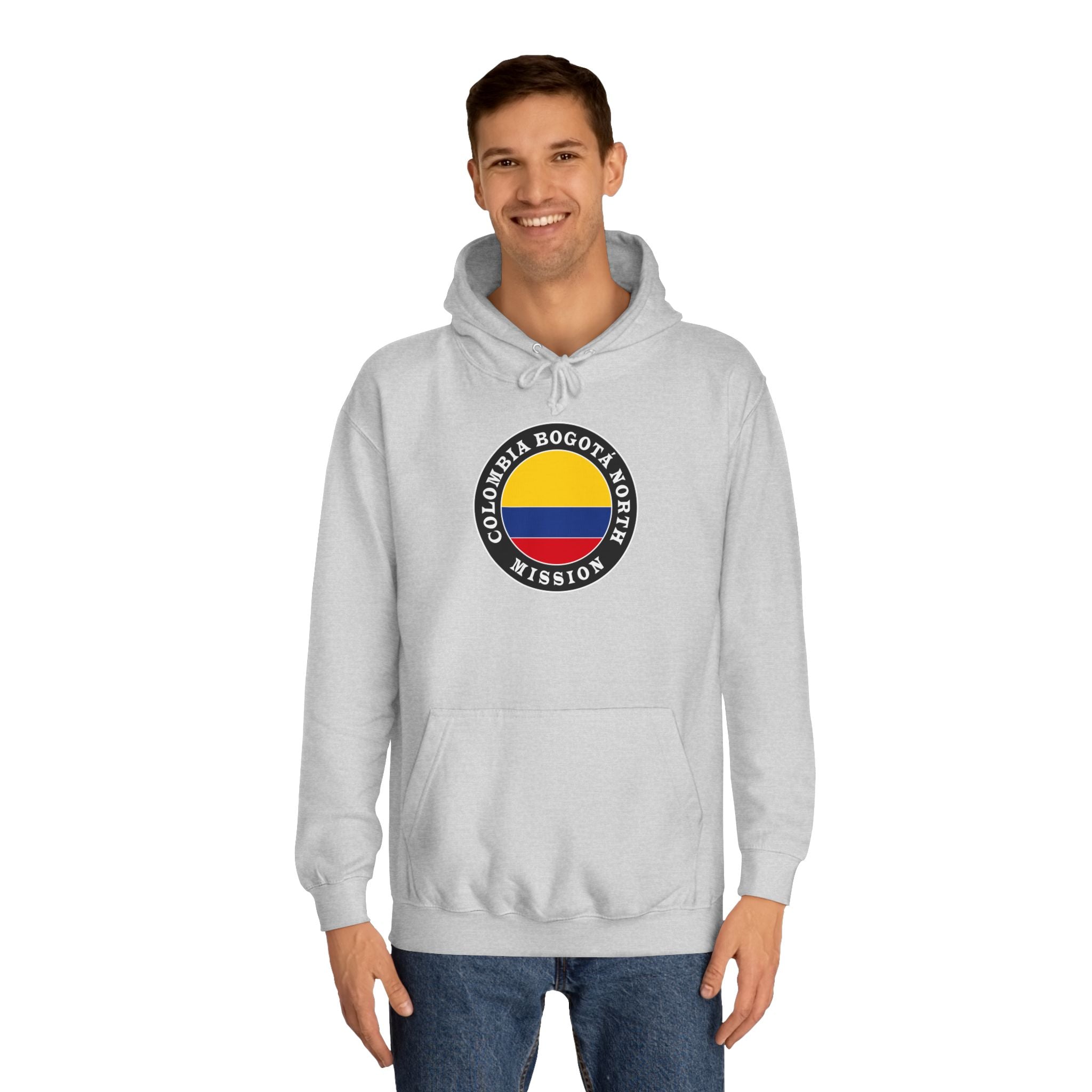 Colombia Bogota North Mission Flag Logo (Black Border) College Hoodie