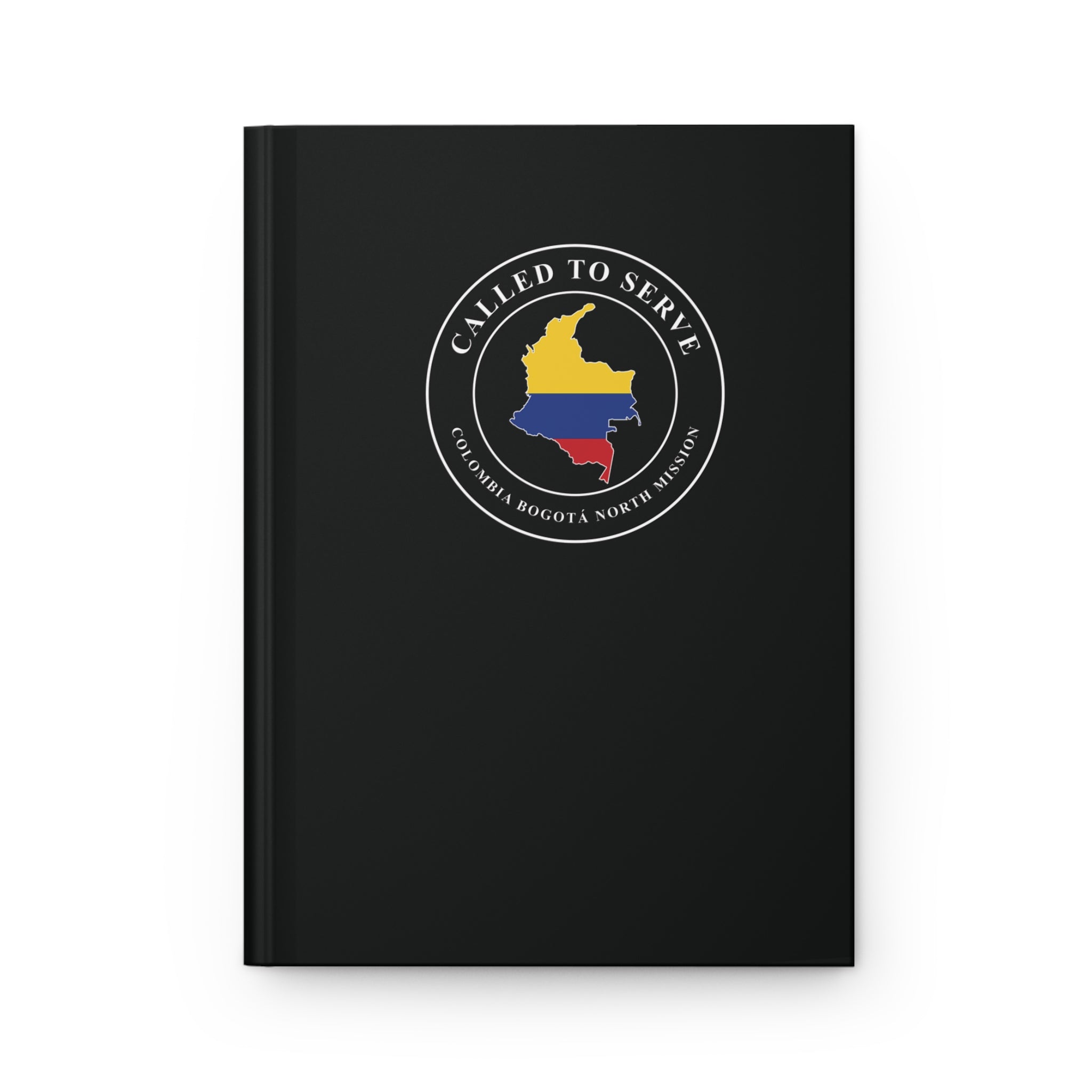 Colombia Bogota North Mission Flag Map Called to Serve Black Hardcover Journal Matte - Latter-Day Saint LDS Missionary Gift - Book of Mormon