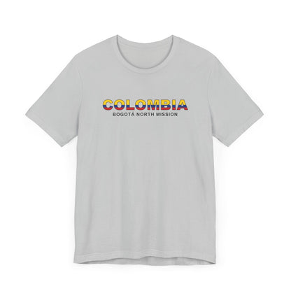 Colombia Bogota North Mission Flag Title T-shirt - Latter-Day Saint LDS Missionary Gift - Book of Mormon