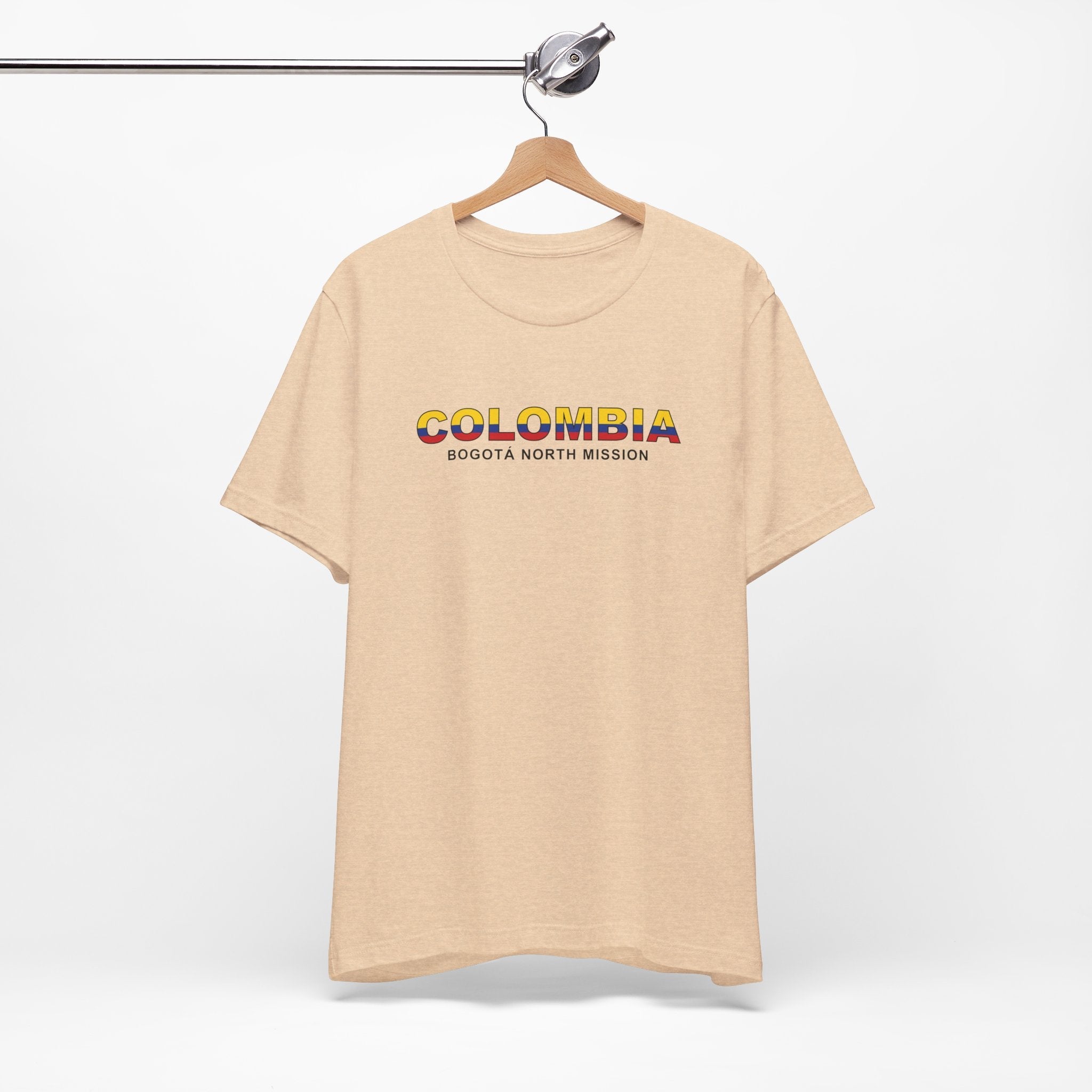 Colombia Bogota North Mission Flag Title T-shirt - Latter-Day Saint LDS Missionary Gift - Book of Mormon