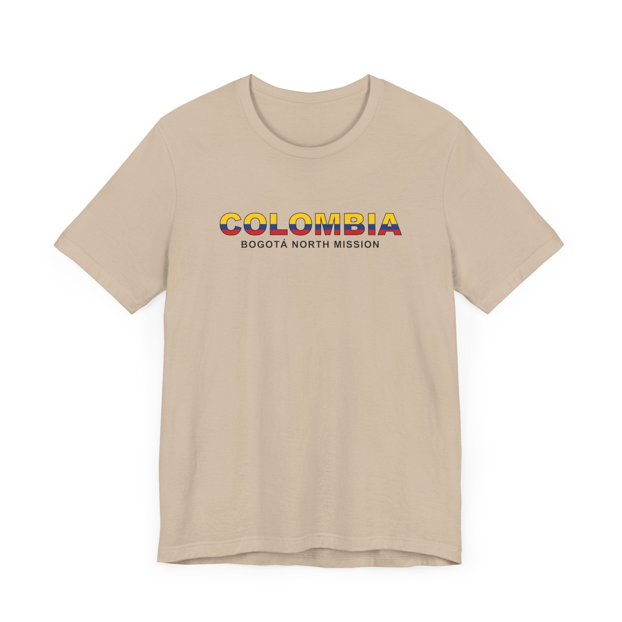 Colombia Bogota North Mission Flag Title T-shirt - Latter-Day Saint LDS Missionary Gift - Book of Mormon