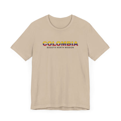 Colombia Bogota North Mission Flag Title T-shirt - Latter-Day Saint LDS Missionary Gift - Book of Mormon